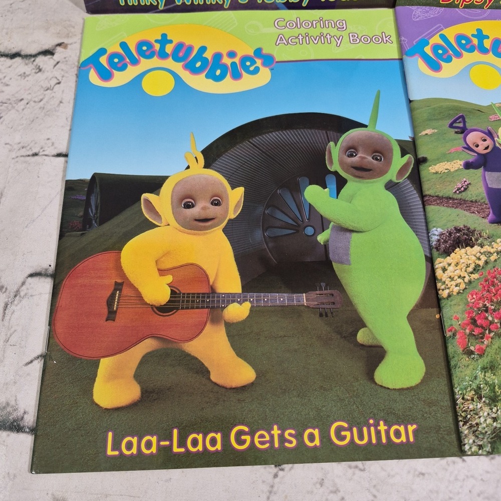Teletubbies Coloring Activity Books Vtg 1998 Ragdoll Lot Of 4 New - Picture 5 of 6